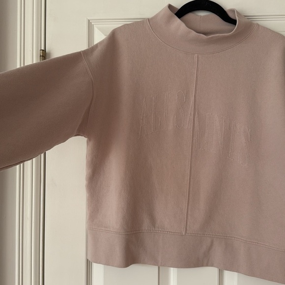 ALLSAINTS Nevarra Mock Neck Sweatshirt - Picture 7 of 13